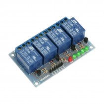 Blue SRD-05VDC-SL-C 4 Channels High Level DC 5V Coil Power Relay Module
