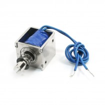 DC 12V 1A 150g Force 10mm Stroke Open Frame Tubular Solenoid Electromagnet