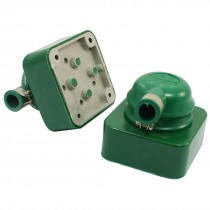 2pcs AC 380V 16A 3P4W Antiflaming Rubber Industrial Socket Plug Set