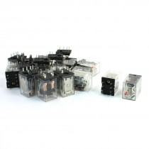 20pcs Red LED Indicator Light AC 110/120V Power Relay DPDT 2NO 2NC HH52P