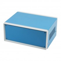 6.7" x 5.1" x 3.1" Blue Metal Enclosure Project Case DIY Junction Box