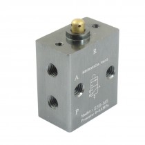 S3B M5 Two Position 3 Way 5mm Thread Hole Pneumatic Mechanical Valve
