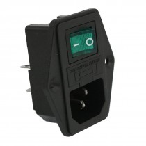 AC 10A 250V IEC320 C14 Inlet Module Plug Neno Lamp Boat Switch