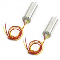 2pcs RC Airplane Part 2-Terminals DC Coreless Magnetic Motor 3.7V 40000RPM