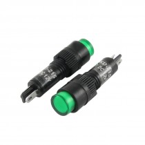 10 Pcs Green Neon Indicator Pilot Signal Light Lamp 8mm 12V