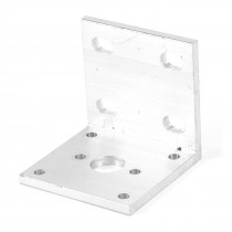 L Shape Aluminum Alloy Geared Motor Mount Holder Bracket for Robot Machine