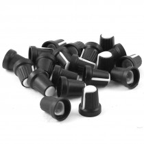 20 Pcs Volume Tone Control Rotary Knobs for 6mm Knurled Shaft Potentiometer