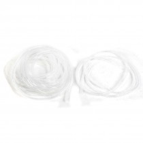 15.4M Long 8mm Dia PE Polyethylene Spiral Cable Wire Wrap Tube