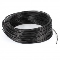 Black PVC Coated Electro Galvanized 0.75mm Diameter Iron Wire 100M