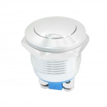 19mm Thread SPST 1NO Momentary Metal Ball Head Push Button Switch 24V 3A