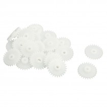 20Pcs 14mm x 2mm 26-Teeth Single Reduction Plastic Motor Gear for RC Toy Car