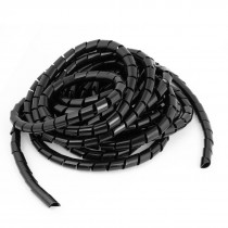 6.5M Long Flexible Black PE Polyethylene Spiral Cable Wire Wrap Tube 12mm