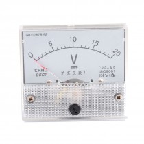 Class 2.5 Accuracy DC 0-20V Scale Range Pointer Voltmeter Panel Meter