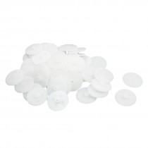 50 Pcs 25mm x 2mm DIY White Plastic Drive Toy Motor Gear for RC Airplane