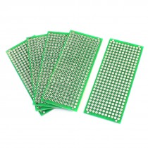 5Pcs Green Tin Plated 7cm x 3cm Double-Sided Universal PCB Board