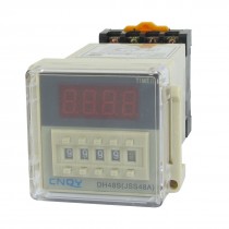 DH48S-11 Power on Time Delay Relay 11-Pin DPDT 0.01S-99H99M AC 48V w Socket