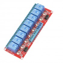 DC 5V Power Optocoupler Shielded 8-Channel Relay Module for PLC Microcontroller