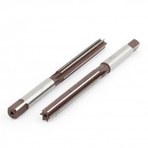 Square End 9mm Cutting Dia 6 Flutes HSS Hand Reamer Milling Cutter 2 Pcs