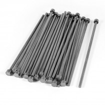 25 Pcs 4mm Diameter Round Tip Steel Straight HSS Ejector Pin