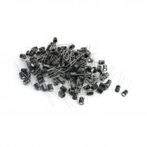 150 Pcs Through Hole Aluminum Electrolytic Capacitor 16V 220uF 6.5x8mm