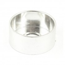 22mm Cutout Push Button Switch Round Safeguard Cover Silver Tone 67x30mm