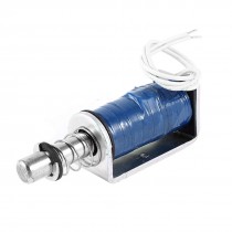 DC 12V 4.8W 0.1kg 8mm Stroke Open Frame Pull Type Solenoid Electromagnet