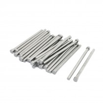Mould Manufacturing 8mm Tip Silver Gray Straight Ejector Pins 25 PCS