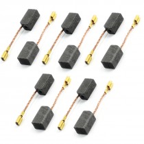 5Pairs Angle Grinder Electric Motor Carbon Brushes 13mm x 8mm x 6mm