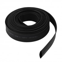 4.5M Long 12mm Dia Ratio 2:1 Heat Shrinking Shrinkable Tube Tubing Black