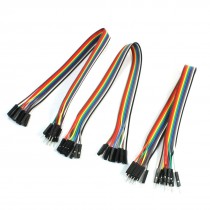 3pcs Breadboard 10P-10P Male/Female 2.54mm Flexible Jumper Cable 30cm