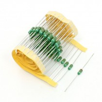 100 Pcs Coating Epoxy Resin Axial Leads Fixed Inductors 2.2uH 1/2W