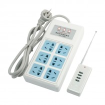AC 100-240V 2200W AU Plug 6 Outlet Remote Control Power Sockets Converter