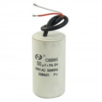 CBB60 AC 450V 50uF Cylinder Shaped Non Polar Motor Capacitor