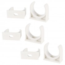 6pcs 25mm Dia R260 R280 Motor Block Toy Mount Fixed Support Bracket White