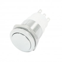 19mm Thread SPDT 1NO 1NC 5-Pin Self-locking Push Button Switch 24V 3A