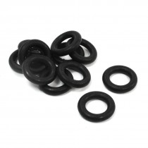 10Pcs 19mm OD 4mm Thick Black Rubber O Ring Sealing Washer Replacement