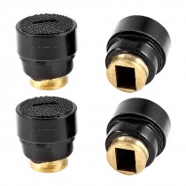 Angle Grinder Fittings Black Cap 9mmx6mm Carbon Brush Holder Gold Tone 4 Pieces