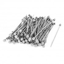 100 Pcs 2mm Diameter Round Tip Steel Straight HSS Ejector Pin