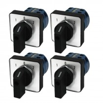 4pcs Rotary Selector 3 Position 8 Terminal Changeover Combination Switch
