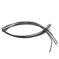 5 Pcs 5/32" 4mm Heat Shrink Tubing Tube Black 1 Meter