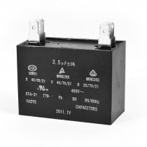 450V AC 50/60 Hz 3.5uF CBB61 Plastic Shell Motor Running Capacitor