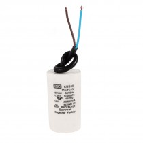 450V AC 5% Tolerance 15uF Wired Washing Mechine Motor Capacitor CBB60