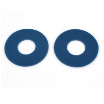 Rubber 32mm OD 12mm Inner Dia Printing Offset Suckers Blue 2PCS
