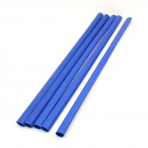 5 Pcs 125C 60cm Long 20.5mm Dia Blue Heat Shrink Shrinkable Tubing Cable Wrap