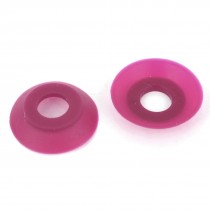 20mm x 8mm Water Resistance Silicone Vacuum Suction Cup Suckers 2 Pcs