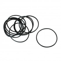 10 Pcs 38 x 1.5mm Replacement Black Rubber Oil Seal O Ring Gasket