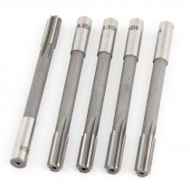 High Speed Steel Straight Shank 8.5mm Cutting Diameter Machine Reamer 5 Pcs