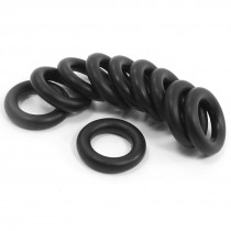 10Pcs 24mm x 14mm x 5mm Mechanical Rubber O Ring Oil Seal Gaskets Black