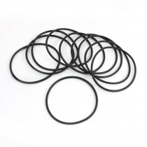 10Pcs 63.3mm OD 2.65mm Thickness Rubber O Ring Water Resistance Gasket