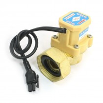 1/2PT to 1PT M/F Thread Brass Water Heater Flow Sensor Flowmeter 0.75-5L/Min